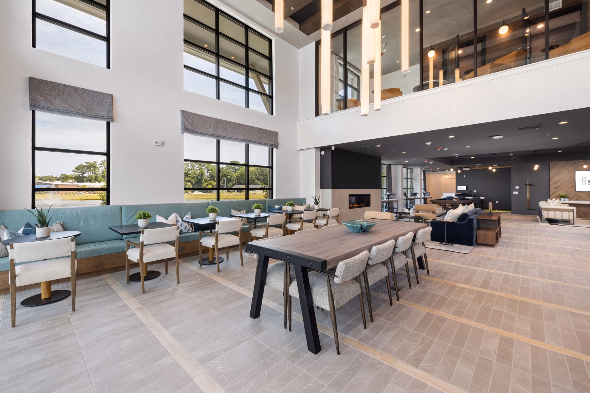 clubhouse at The Range on Oleander Apartments