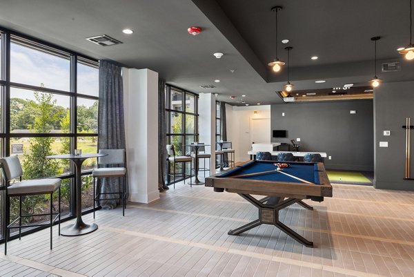 game room at The Range on Oleander Apartments