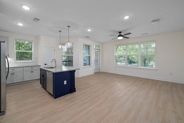 dining and living room at The Range on Oleander Apartments