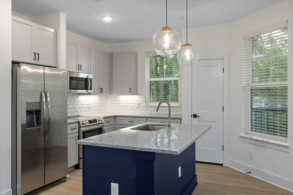 kitchen at The Range on Oleander Apartments