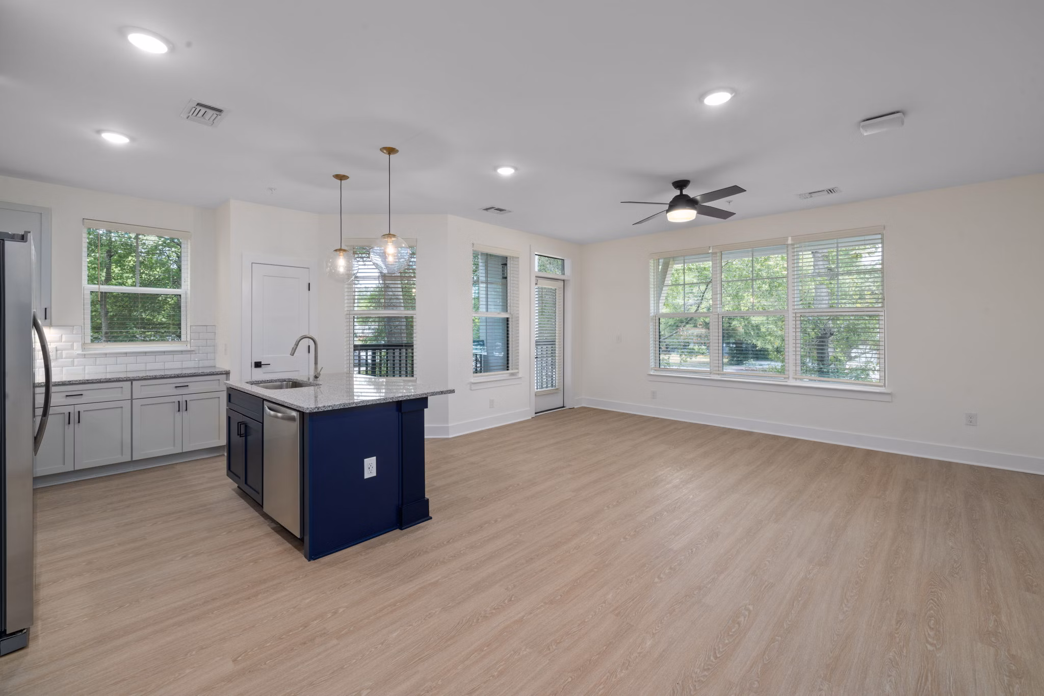 kitchen at The Range on Oleander Apartments