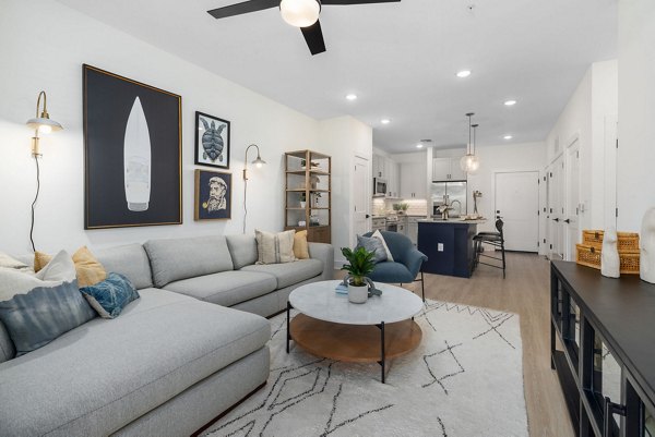 living room at The Range on Oleander Apartments