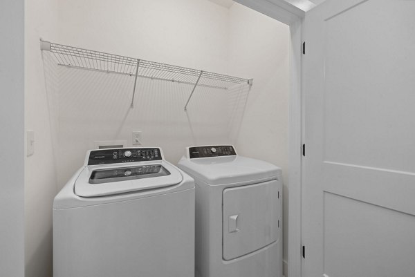 laundry room at The Range on Oleander Apartments