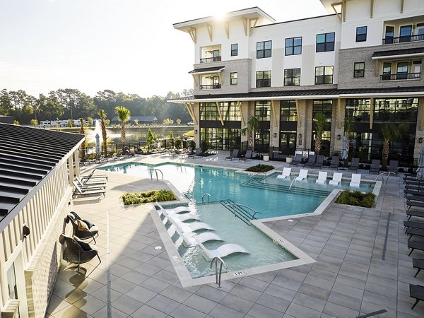 pool at The Range on Oleander Apartments