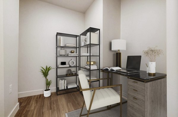 home office at CINQ Apartments