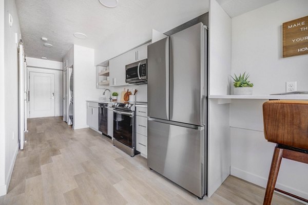 kitchen at The DeWitt Apartments Apartments