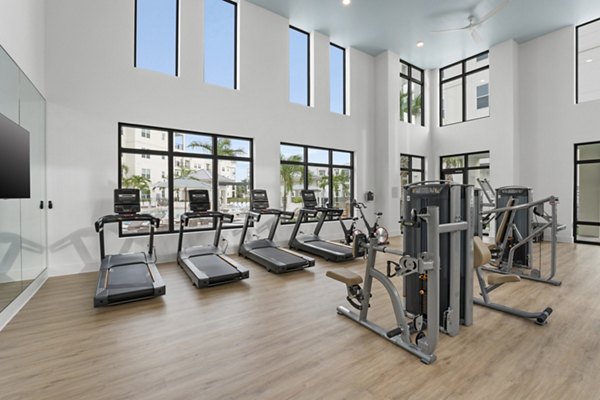 fitness center at Summerall Apartments