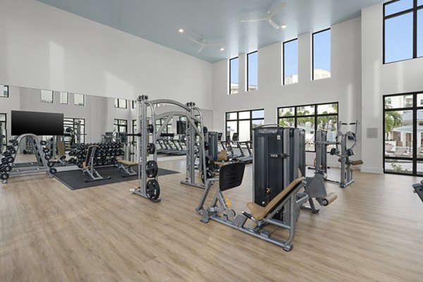 fitness center at Summerall Apartments