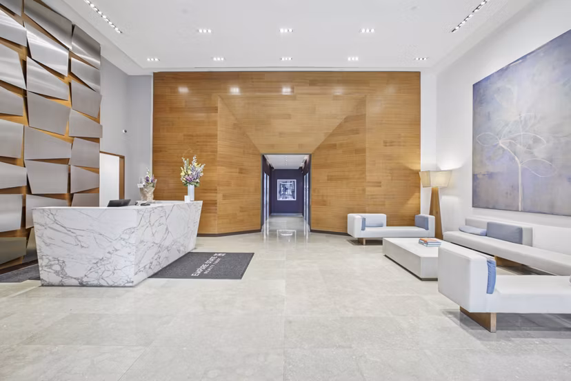 entry/front desk at Hudson Landing Apartments