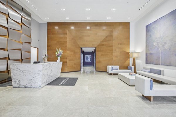 entry/front desk at Hudson Landing Apartments