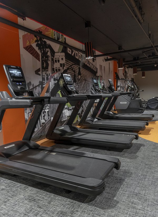 fitness center at Enclave at Radius Dilworth Apartments