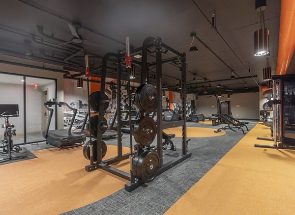 fitness center at Enclave at Radius Dilworth Apartments