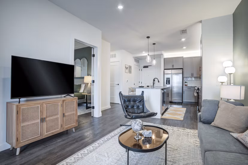 living room at Enclave at Radius Dilworth Apartments 