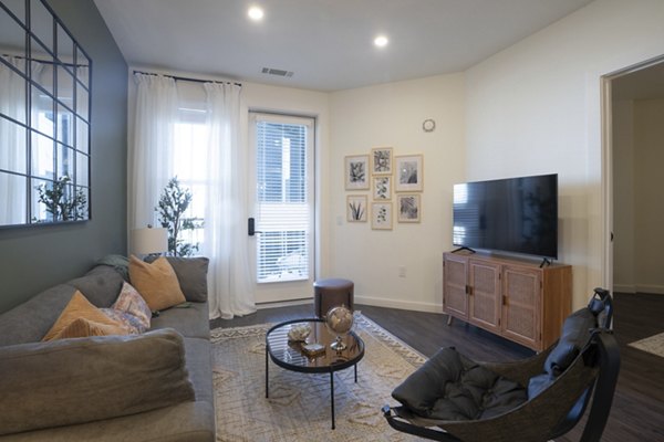 living room at Enclave at Radius Dilworth Apartments