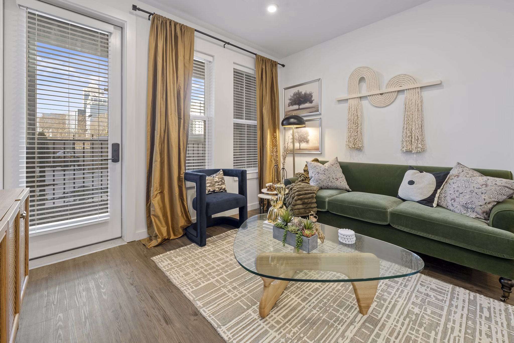 living room at Enclave at Radius Dilworth Apartments 
