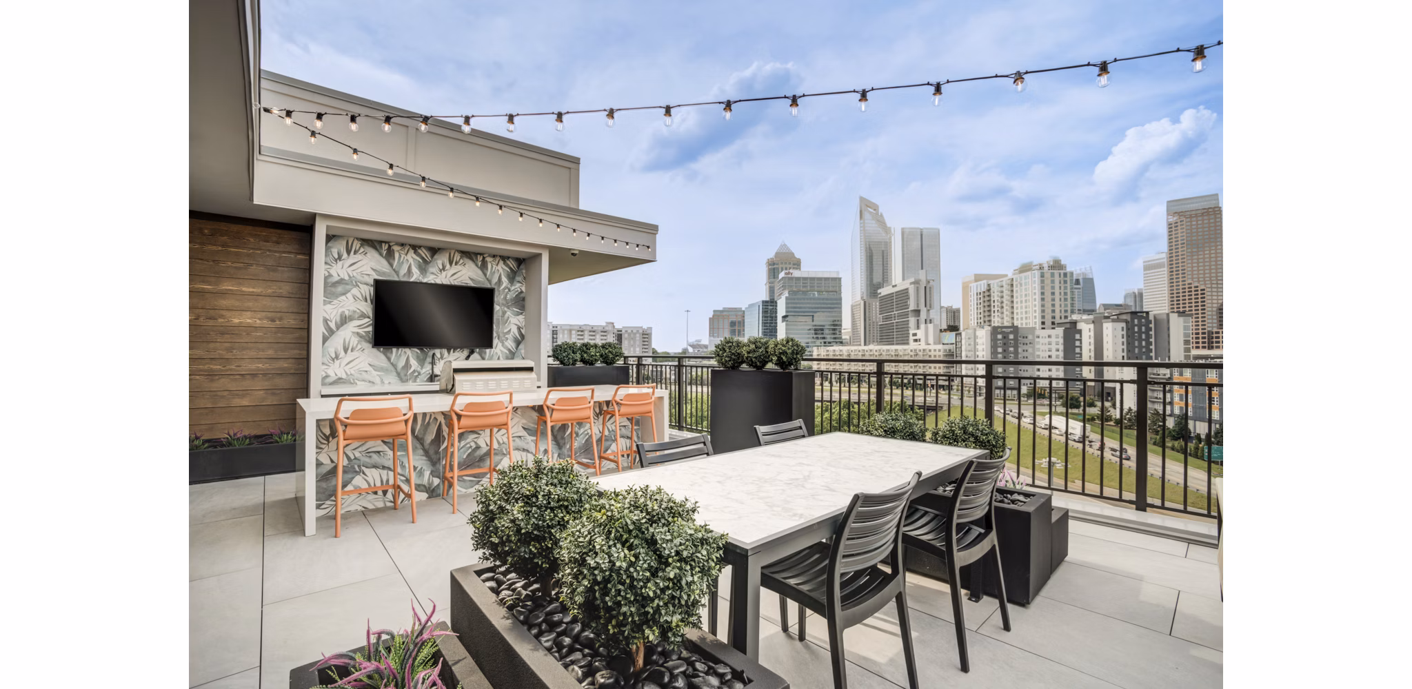 grill area at Enclave at Radius Dilworth Apartments 