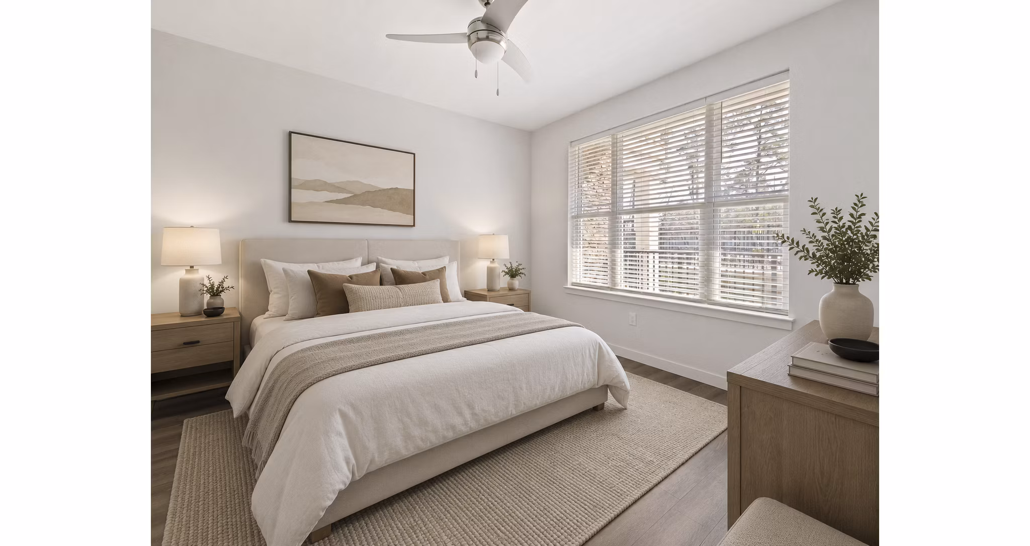 bedroom at The Slater Apartments