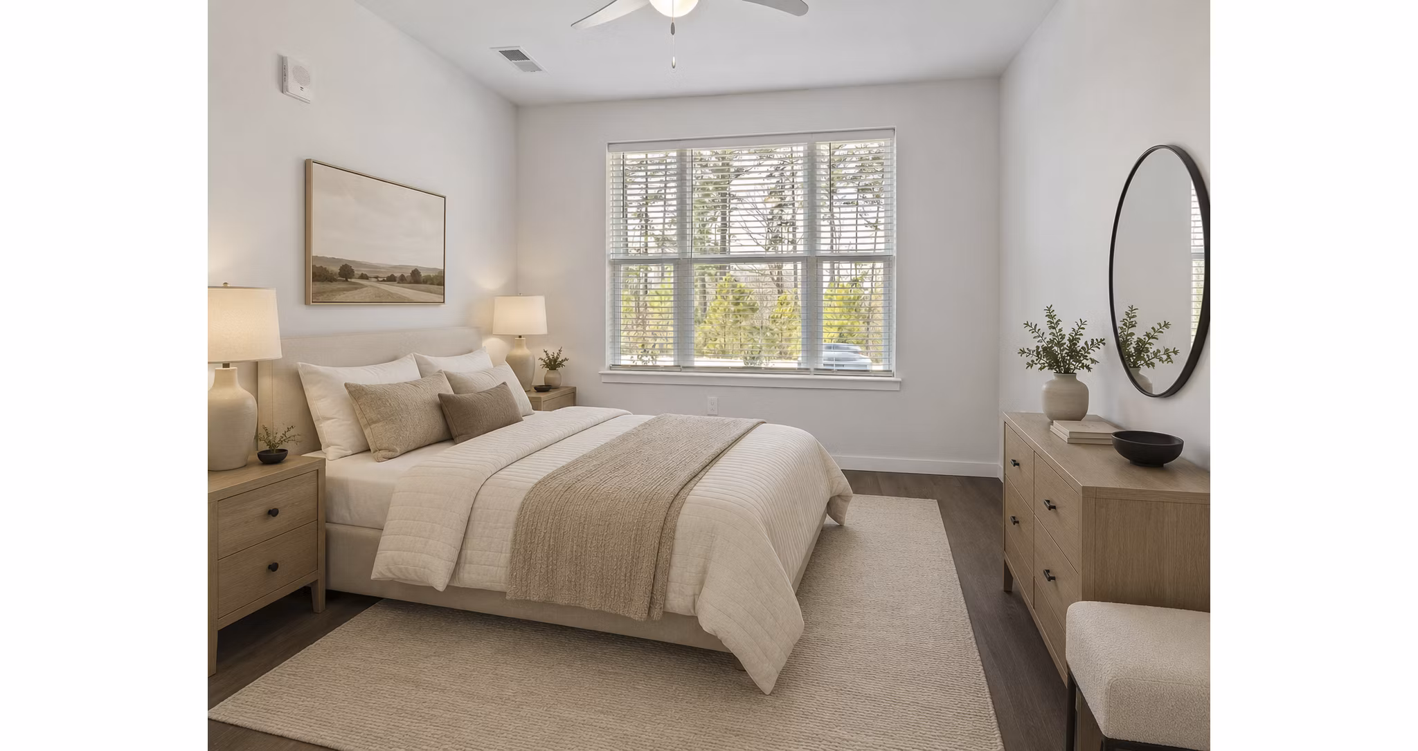 bedroom at The Slater Apartments