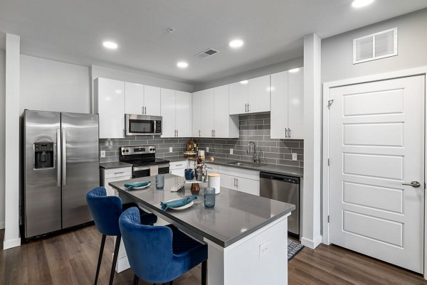 kitchen at The Slater Apartments