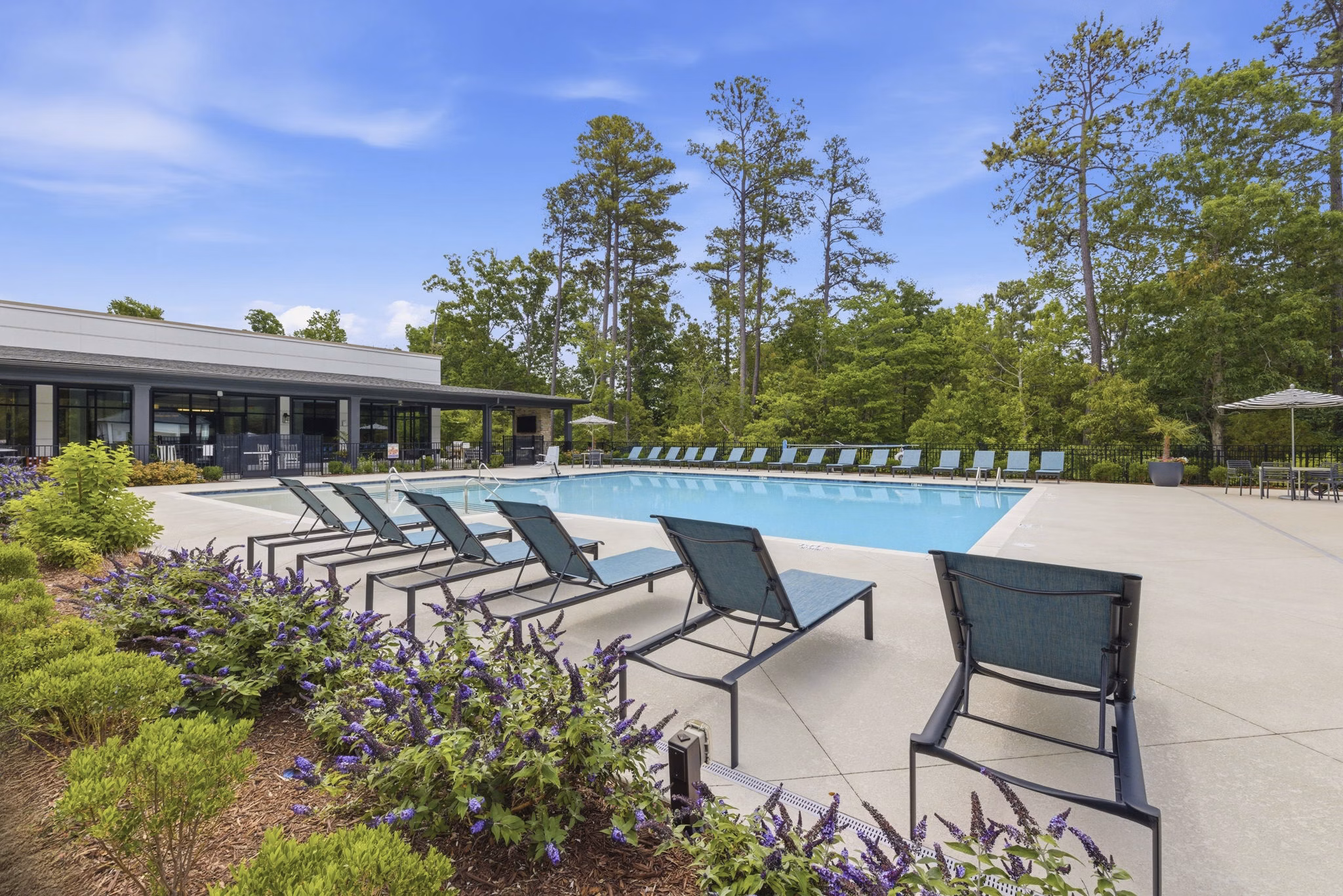 pool at The Slater Apartments