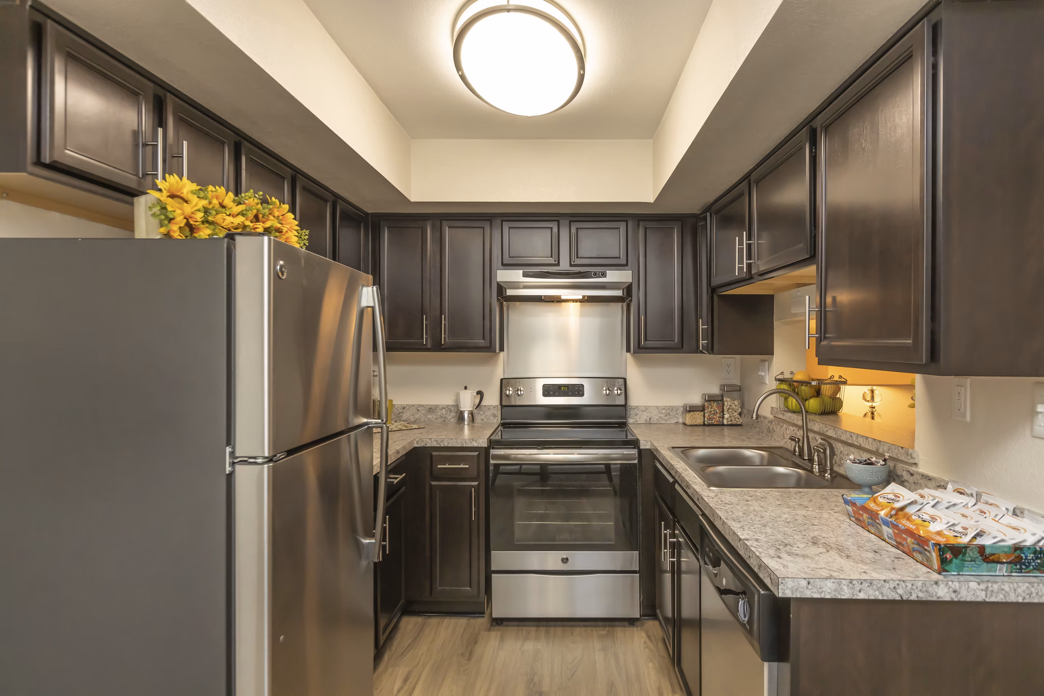 kitchen at Shadowood Apartments