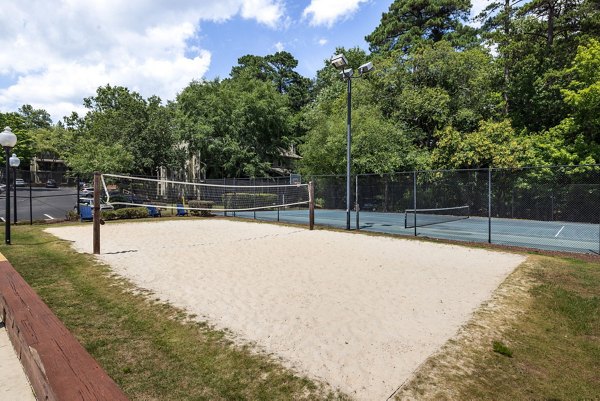 Outdoor sport court at Shadowood Apartments offering recreational activities for residents