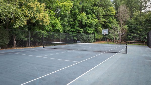 Sport court for basketball and tennis at Shadowood Apartments, highlighting recreational amenities for active residents