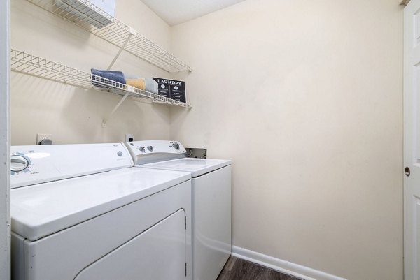 laundry room at Drexler Townhomes at Holbrook Farms Sunstone Apartments