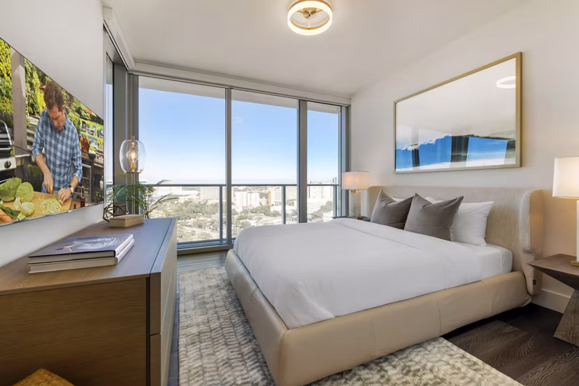bedroom at Lantower River Landing Apartments