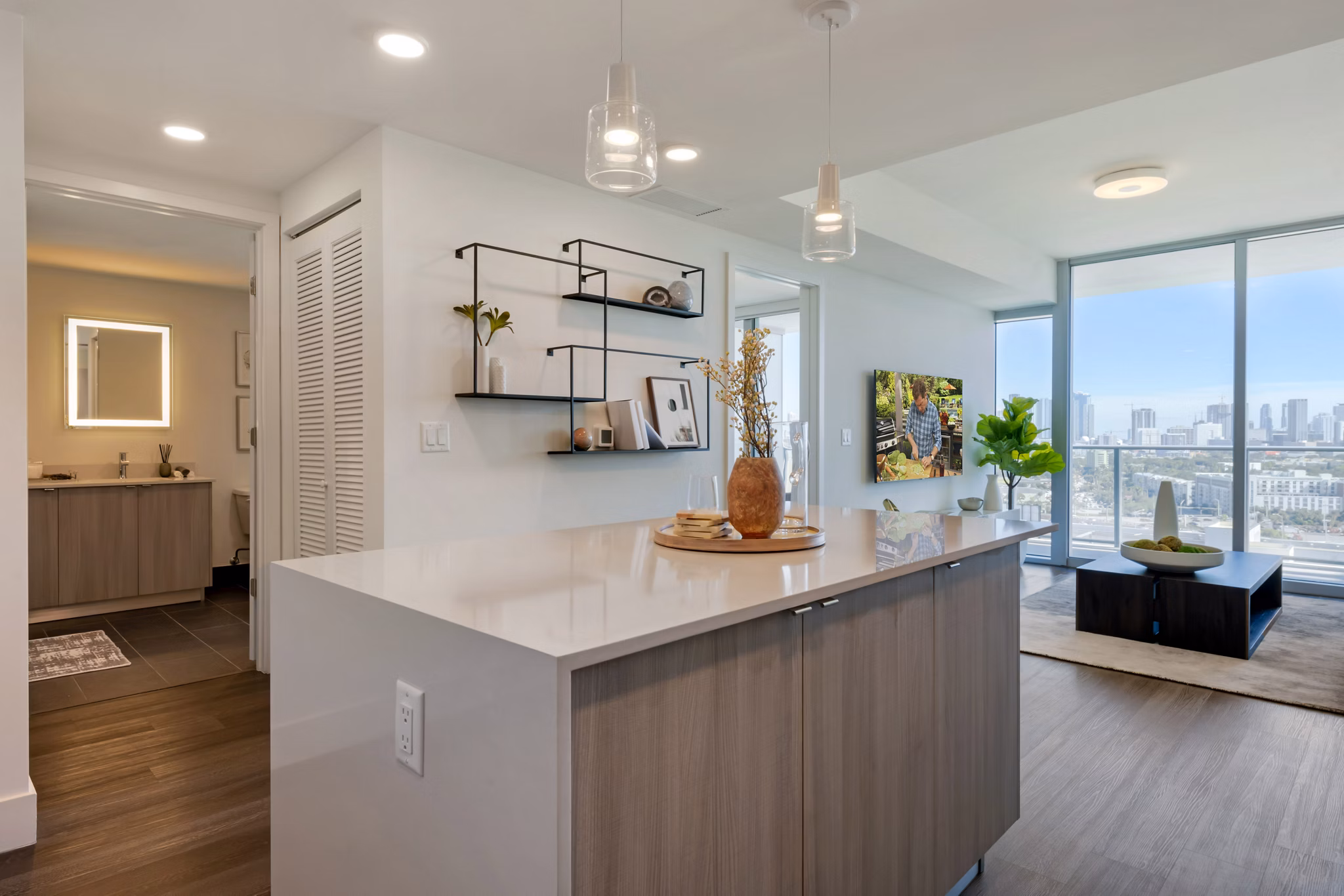 kitchen at Lantana Uptown Apartments