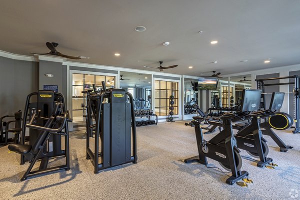 State-of-the-art fitness center with modern equipment at Newbrook Point Hope Apartments, ideal for active lifestyles