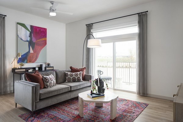 living room at Broadstone Frontera Ridge Apartments