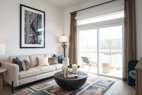 living room at Broadstone Frontera Ridge Apartments