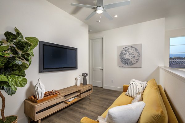 Spacious kitchen with sleek countertops and modern appliances in SolTerra Apartments Perfect for those seeking luxury living