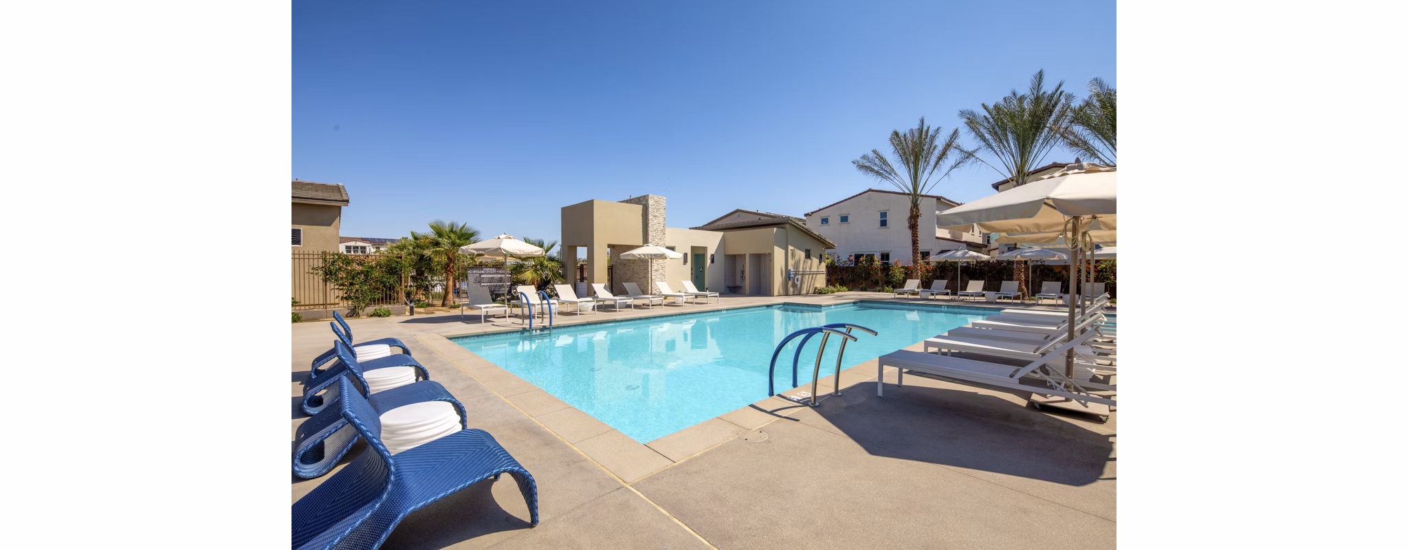 Elegant shared pool area at SolTerra Apartments offering a luxury living experience