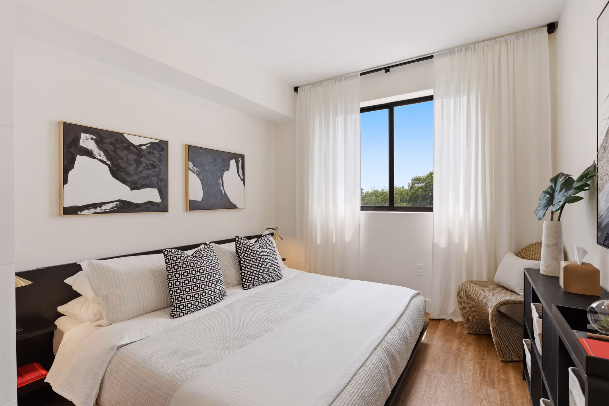 Bedroom at Elevate Dania Beach Apartments