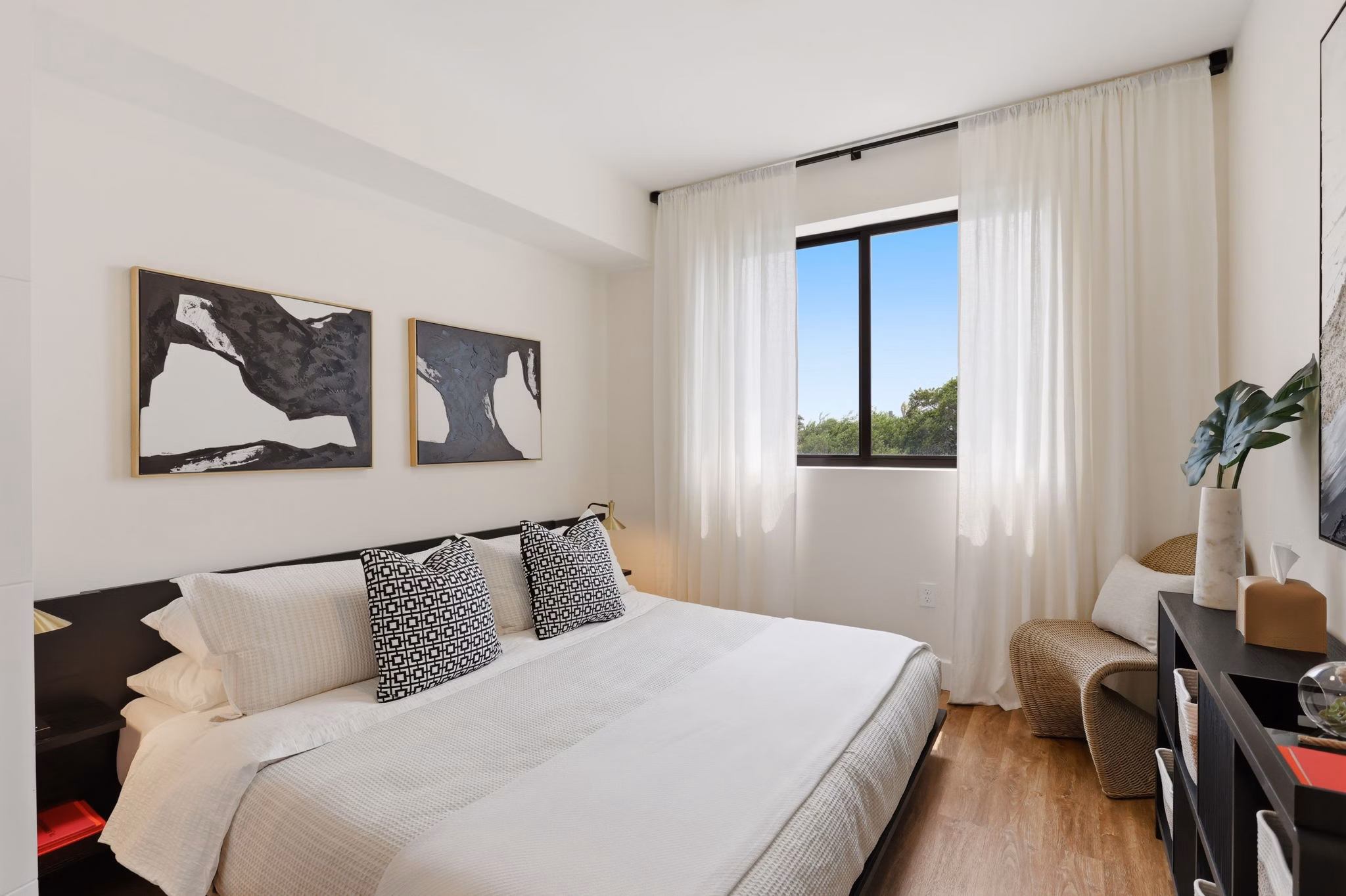 Bedroom at Elevate Dania Beach Apartments