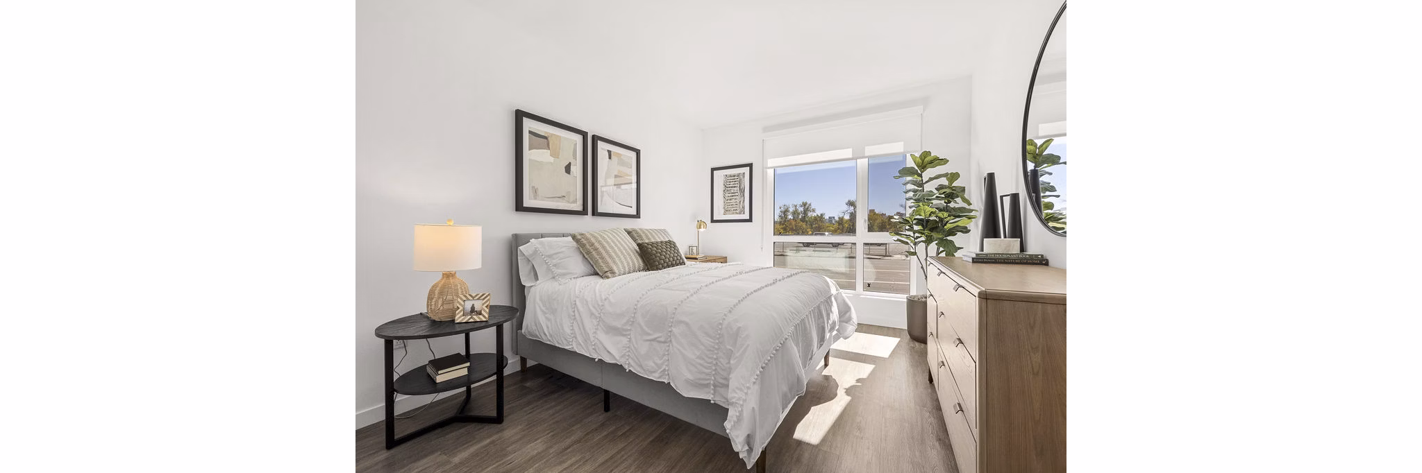 bedroom at Ballpark Apartments