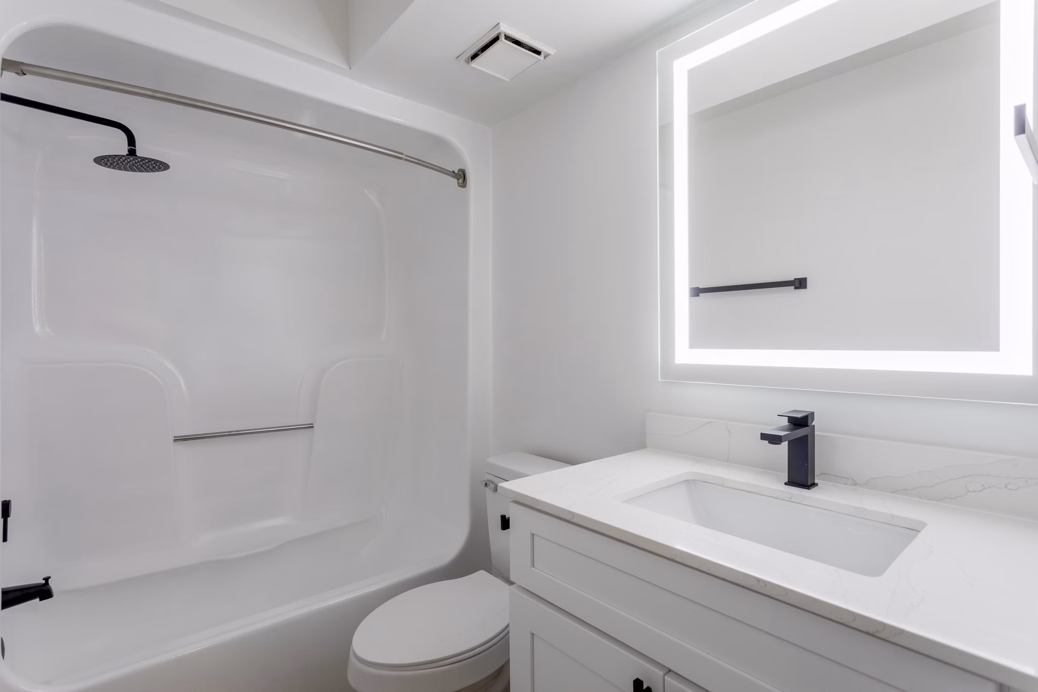 bathroom at The Jax Apartments