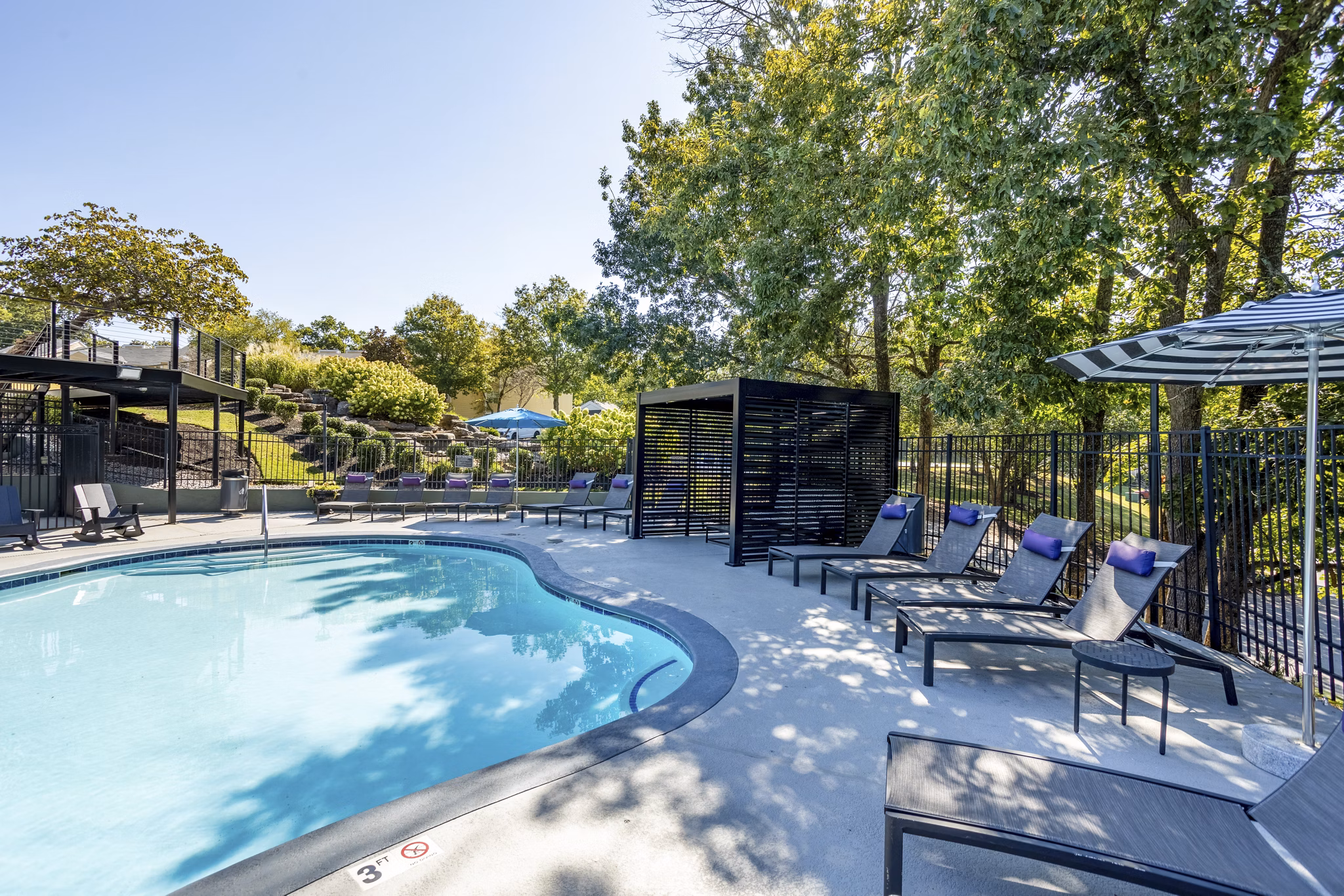 pool at The Jax Apartments