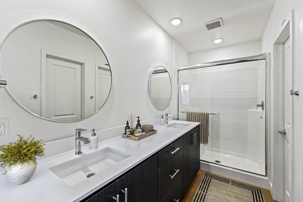 bathroom at Ascent at Campus of Life Apartments