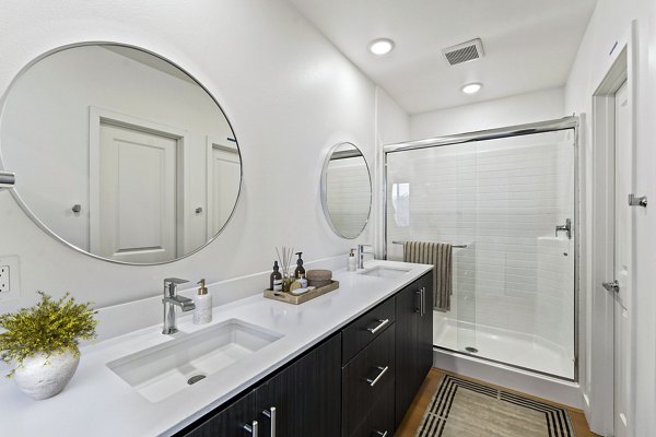 bathroom at Ascent at Campus of Life Phase II Apartments
