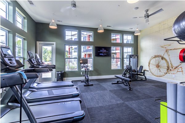 fitness center at Giddy Hall Apartments