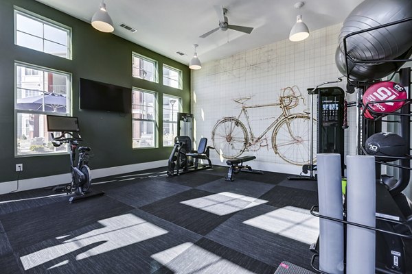 fitness center at Giddy Hall Apartments