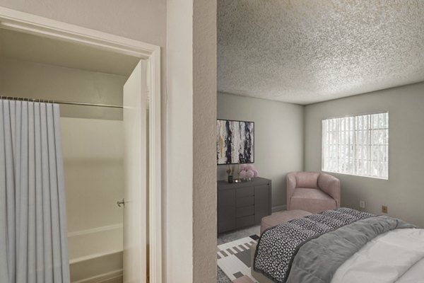 bedroom at Sundance Apartments