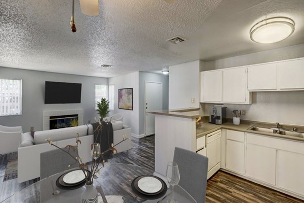 kitchen at Sundance Apartments