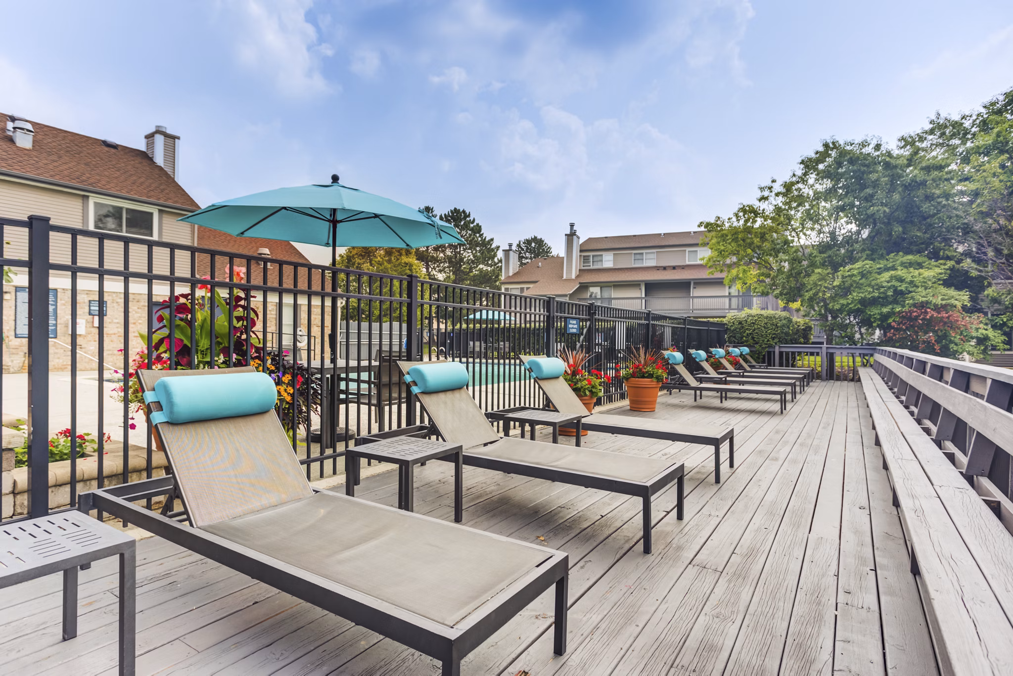 patio at Haven on Long Grove Apartments
