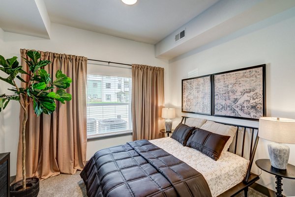 bedroom at The Granary Apartments