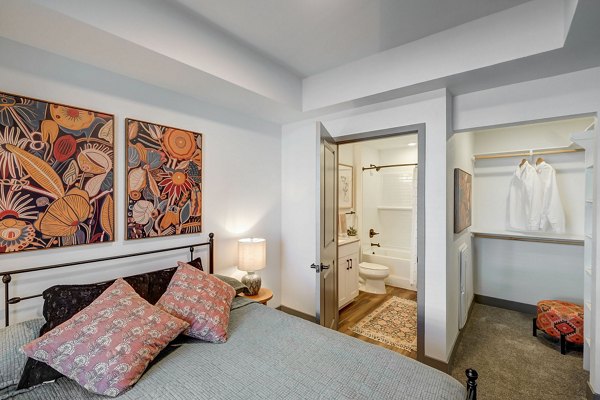 bedroom at The Granary Apartments