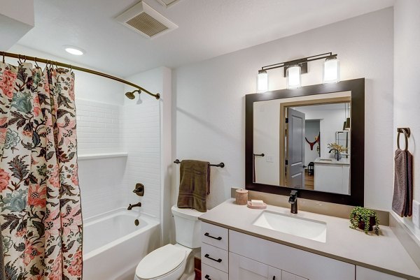 bathroom at The Granary Apartments